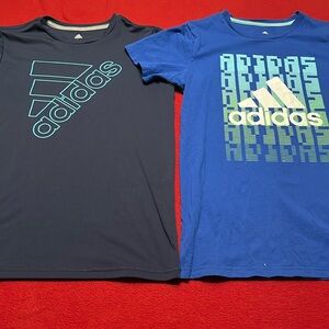 Set of 2 Adidas boys shirts. 14/16 and 18/20 but they are very similar in size.